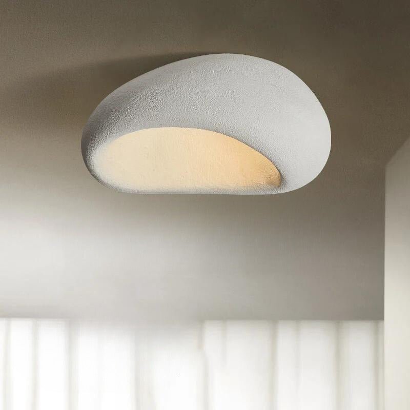 Wabi-Sabi Plafondlamp – Minimalistische Hanglamp voor een Moderne Woonkamer