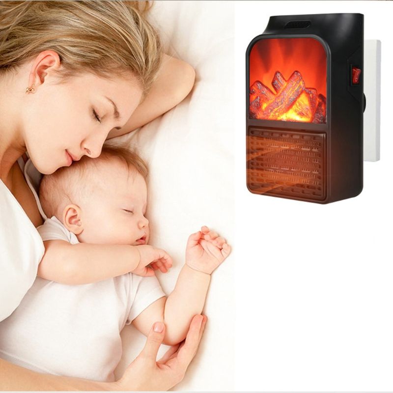 GlowWarm Mini Heater – Draagbare Elektrische Verwarming met Vlam Effect