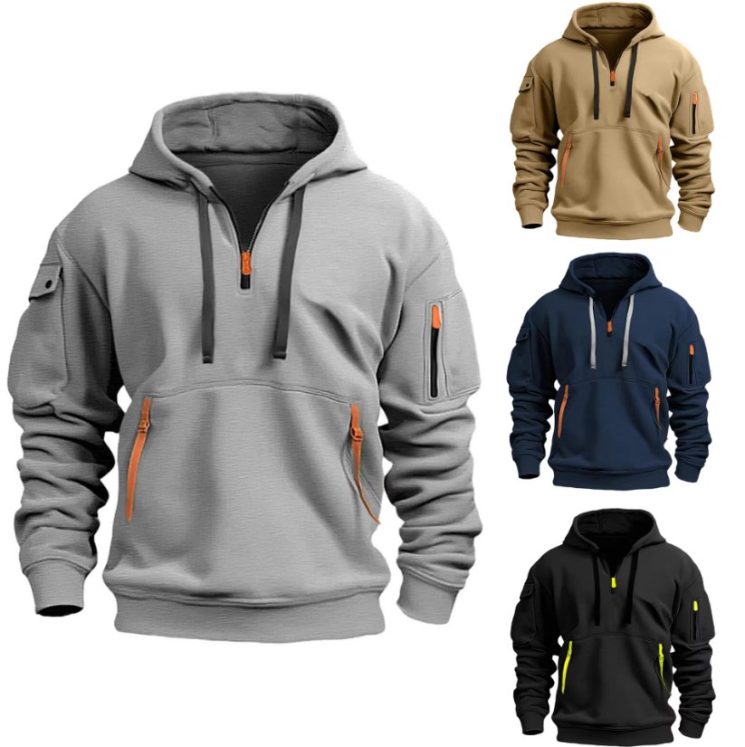 ThermaWear™ Heren Hoodie – Stijlvolle Pullover met Capuchon en Comfort