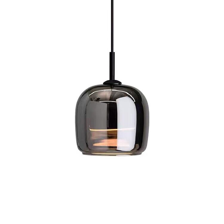 Norrska™ Zwarte Glazen Hanglamp - Scandinavische Minimalistische Plafondlamp