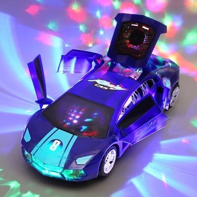 TurboCar™ – LED Bewegende Supercar voor Kinderen – Magisch Plezier en Beweging