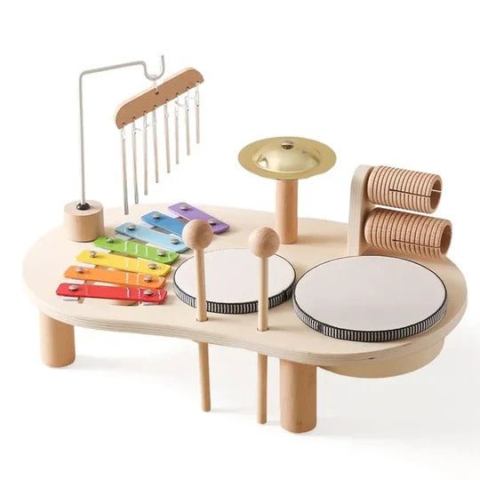 MelodyBear™ Muzikale Speelset | Educatief Houten Speelgoed voor Baby's