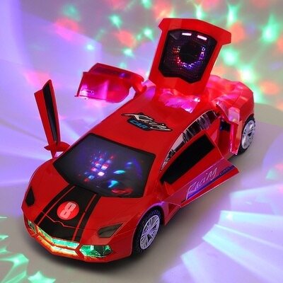 TurboCar™ – LED Bewegende Supercar voor Kinderen – Magisch Plezier en Beweging