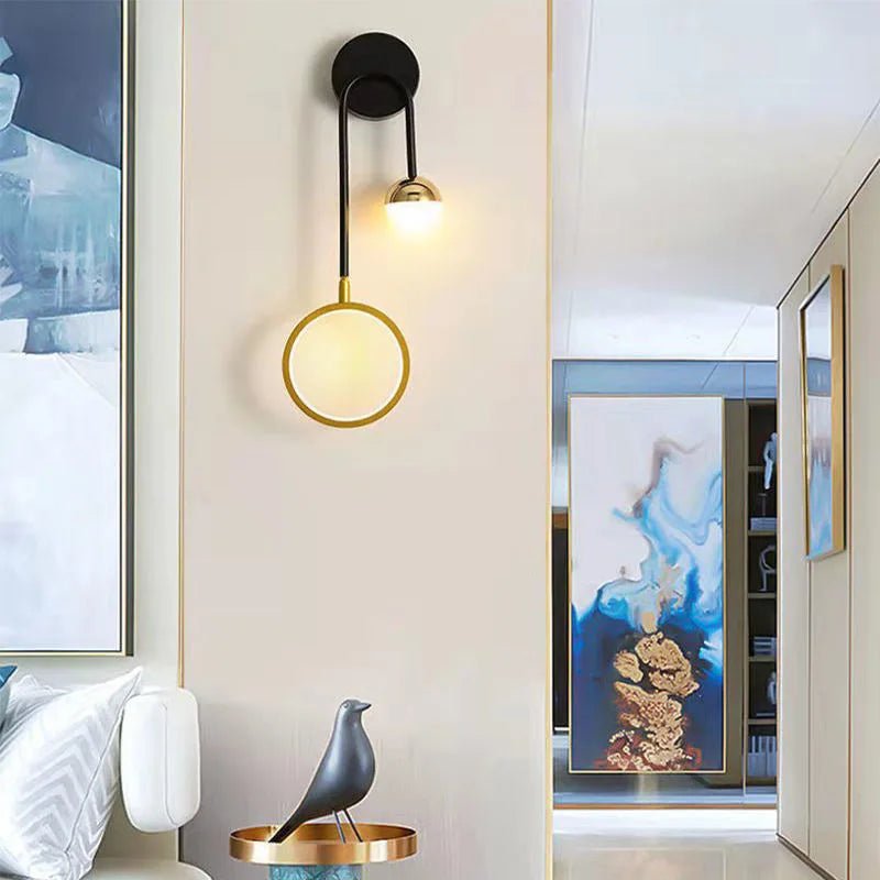 Moderne Gouden Wandlamp voor Slaapkamer