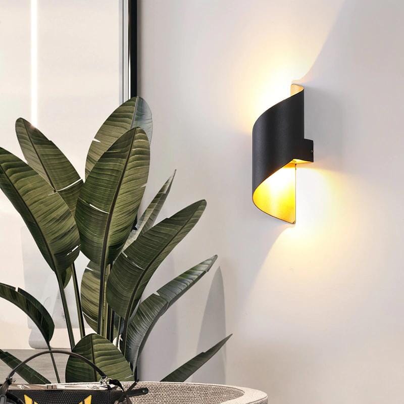 Moderne LED Wandlamp Spiraalvorm - Unieke Sfeerverlichting Voor Binnen En Buiten