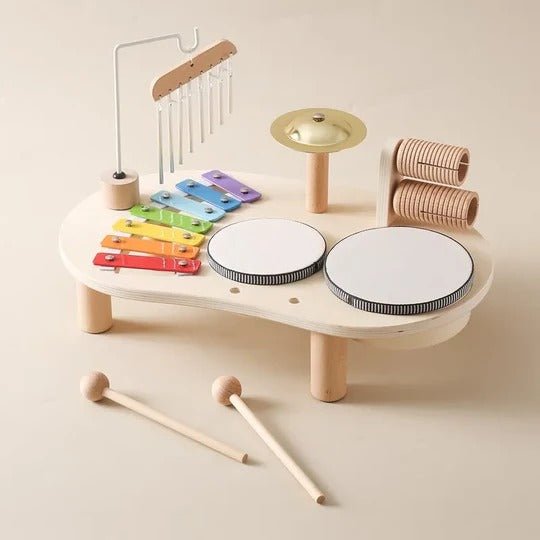 MelodyBear™ Muzikale Speelset | Educatief Houten Speelgoed voor Baby's