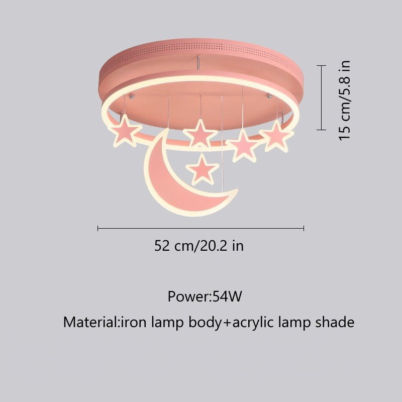 Sterren- en Wolkenplafondlamp voor Kinderkamer | Magische LED Kinderverlichting