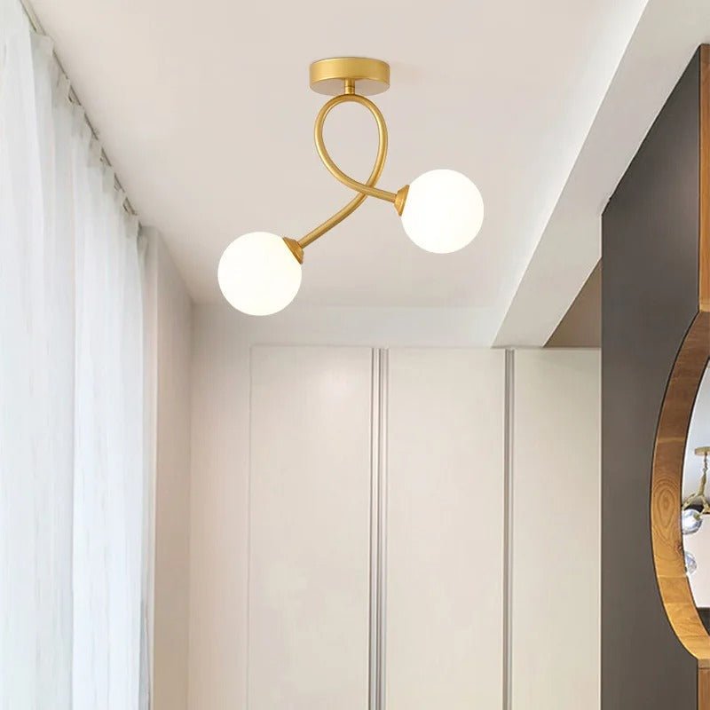 Luma Moderne Glazen Plafondlamp - Minimalistisch Design voor Elke Ruimte