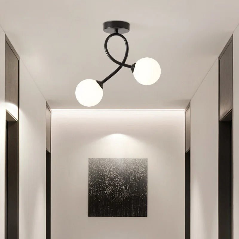 Luma Moderne Glazen Plafondlamp - Minimalistisch Design voor Elke Ruimte