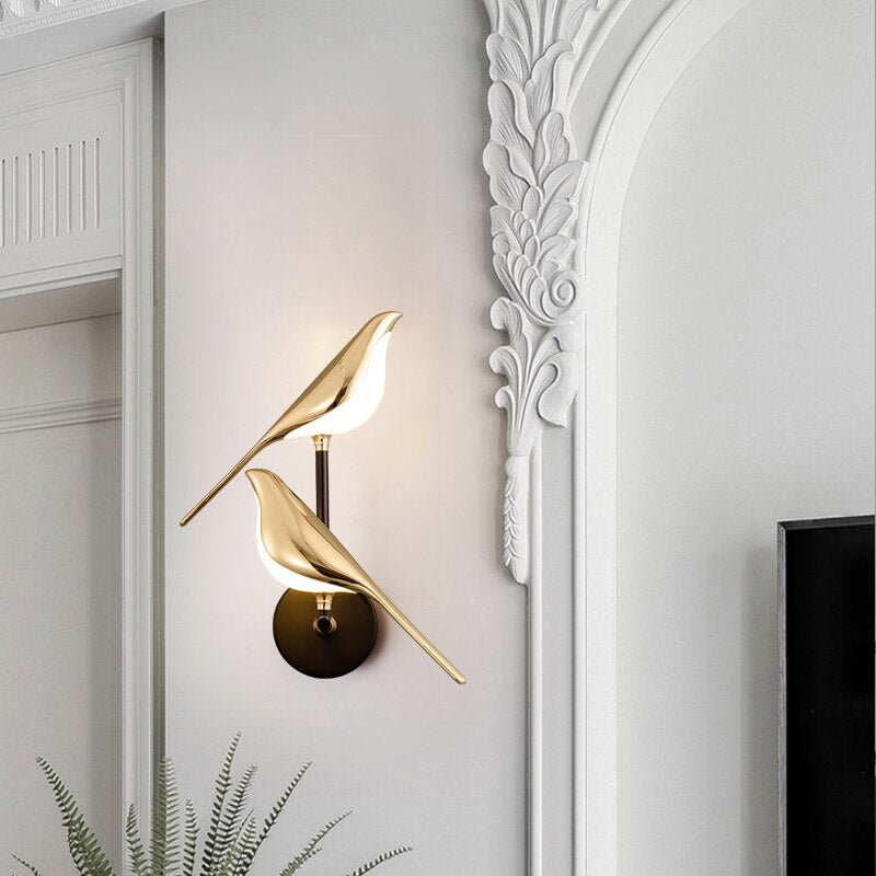 Aviora - Scandinavische LED Vogel Wandlamp voor Moderne Verlichting