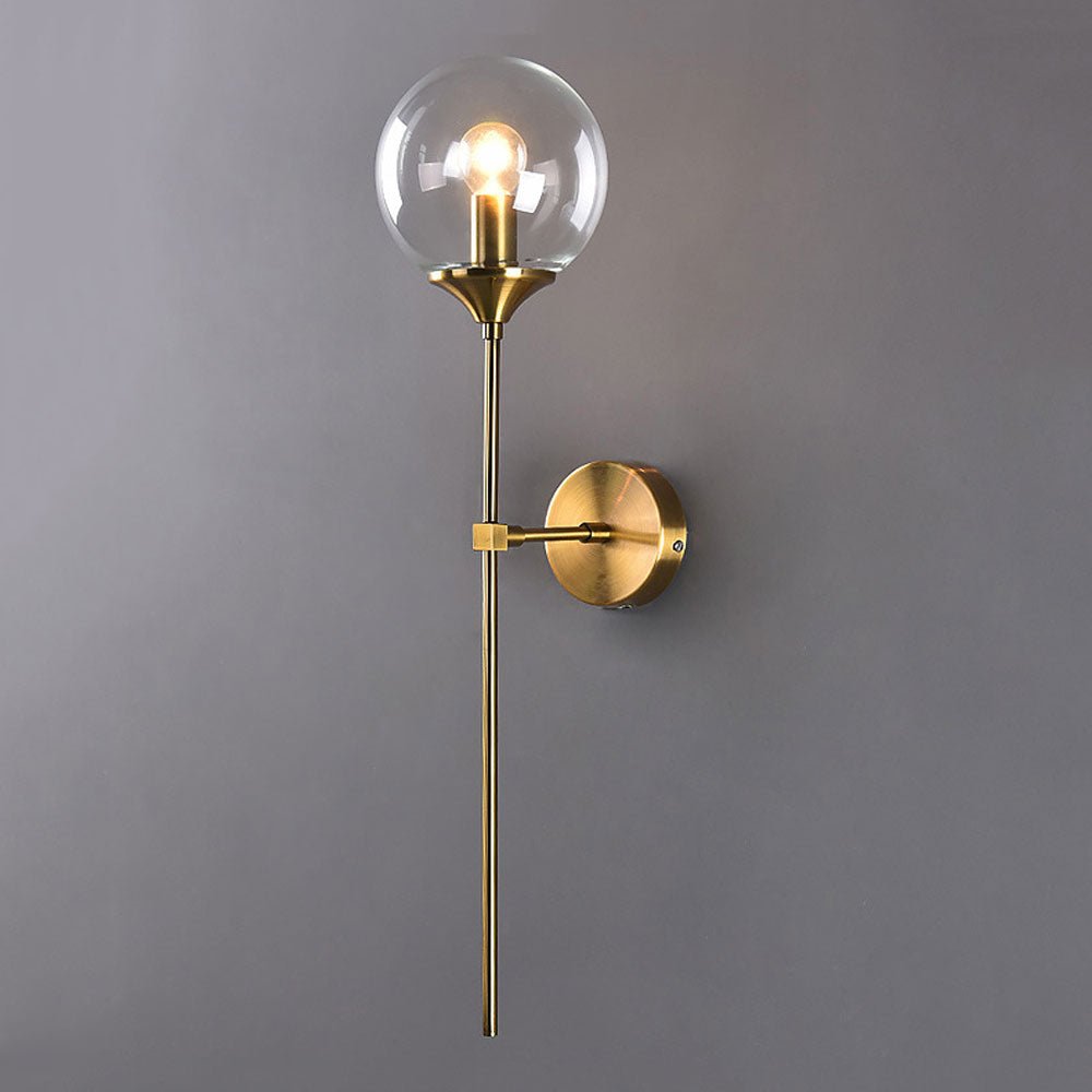 Mid-Century Wandlamp in Goud | Brushed Brass LED Wandverlichting voor Moderne Interieurs