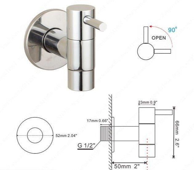 AquaFlow Wandkraan - Minimalistische Waterkraan Voor Badkamer Of Keuken