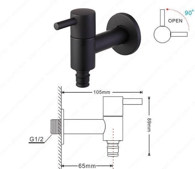 AquaFlow Wandkraan - Minimalistische Waterkraan Voor Badkamer Of Keuken