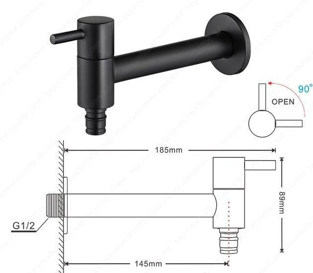 AquaFlow Wandkraan - Minimalistische Waterkraan Voor Badkamer Of Keuken