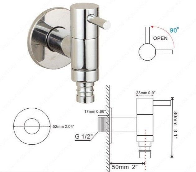 AquaFlow Wandkraan - Minimalistische Waterkraan Voor Badkamer Of Keuken