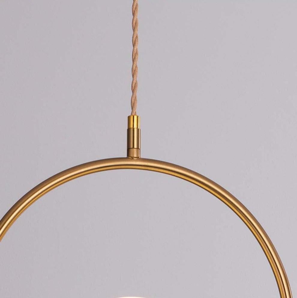 Minimalistische Hanglamp met Glazen Bol - Modern Verstelbare Plafondlamp voor Slaapkamer en Woonkamer