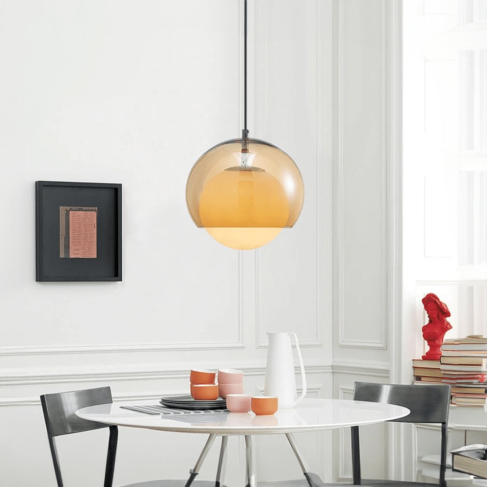 Moderne Minimalistische Glazen Hanglamp voor Eetkamer en Woonruimte