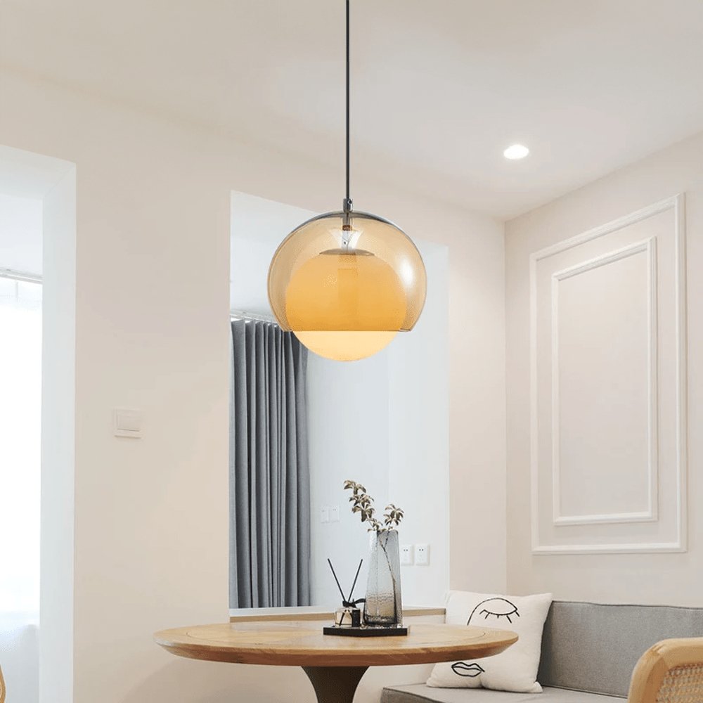 Moderne Minimalistische Glazen Hanglamp voor Eetkamer en Woonruimte