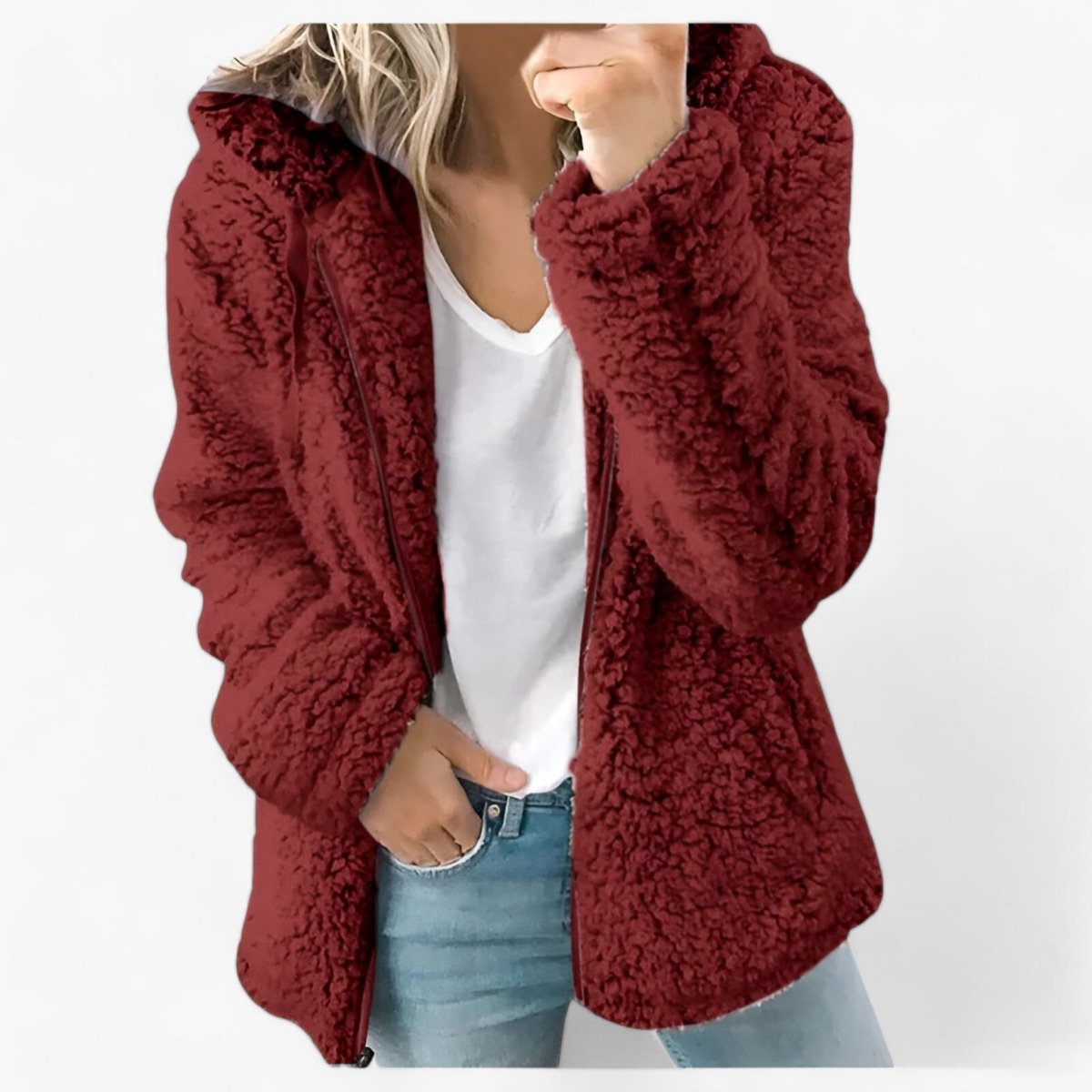 Olivia™ Luxe Wol en Fleece Jas