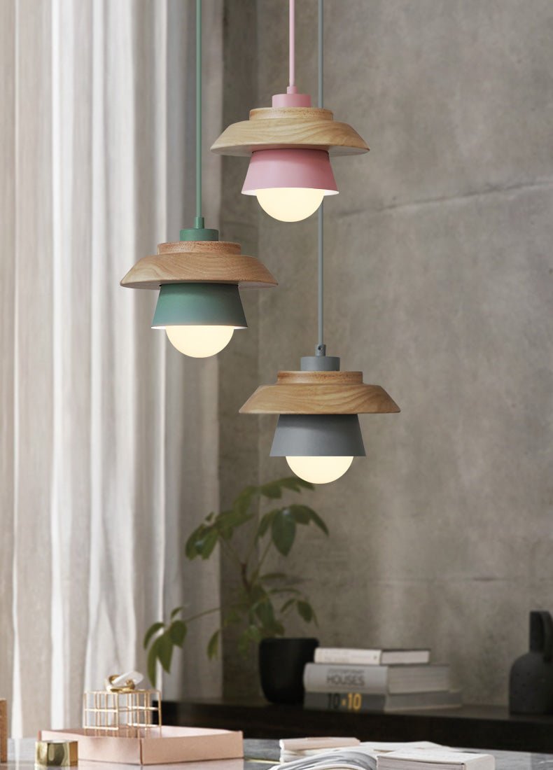 Scandinavische Houten Hanglamp - Moderne LED Plafondlamp voor Woonkamer en Eetkamer