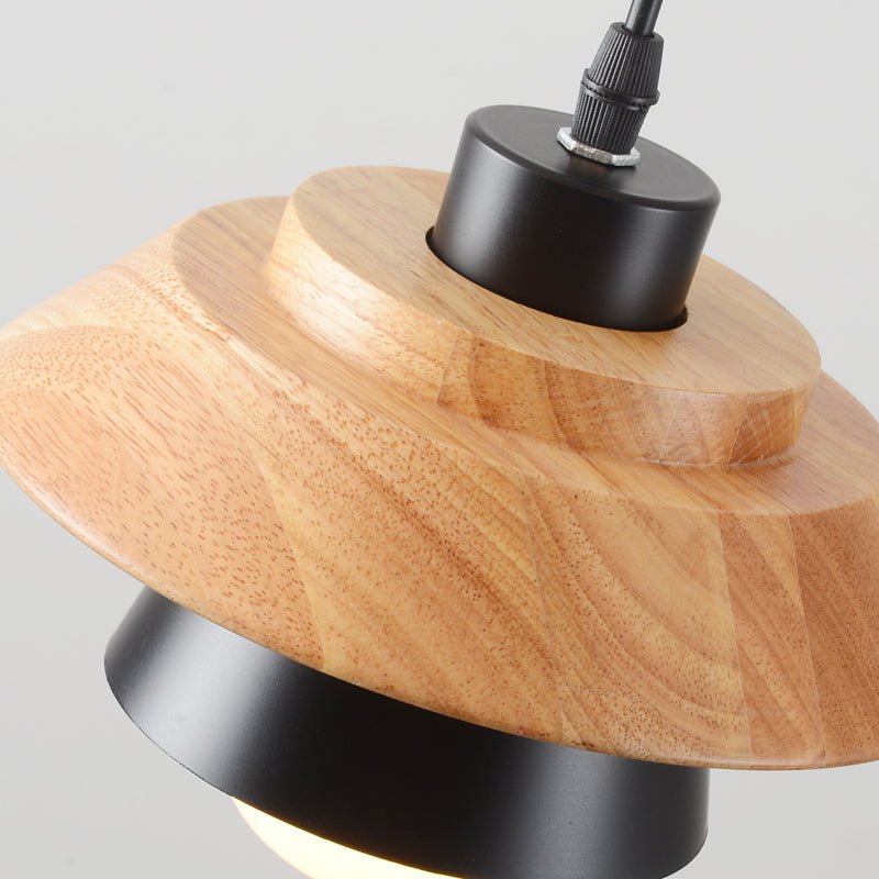 Scandinavische Houten Hanglamp - Moderne LED Plafondlamp voor Woonkamer en Eetkamer