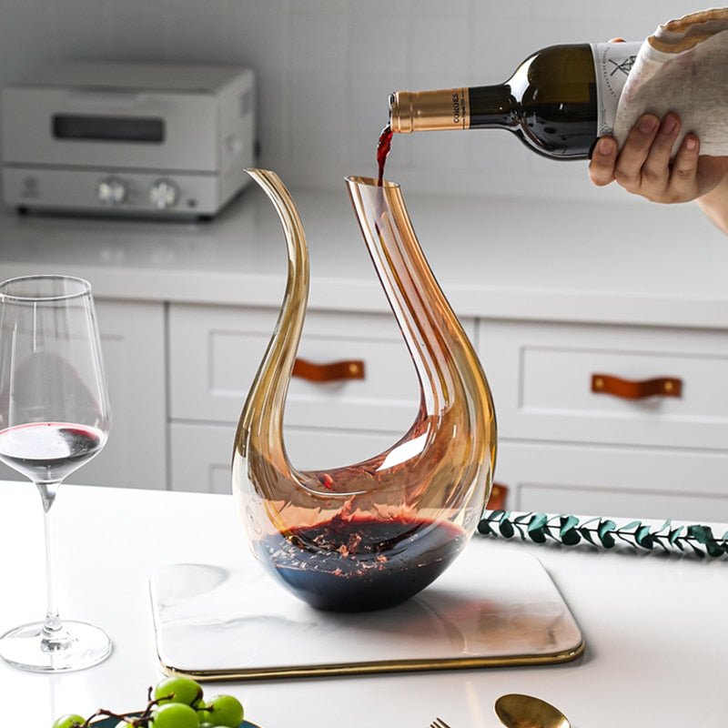 Elegance Kristallen Wijn Decanteerkaraf - Luxe Decanteerder voor Optimale Smaak