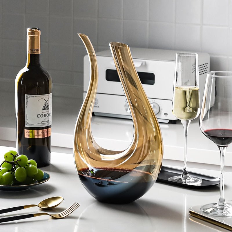 Elegance Kristallen Wijn Decanteerkaraf - Luxe Decanteerder voor Optimale Smaak