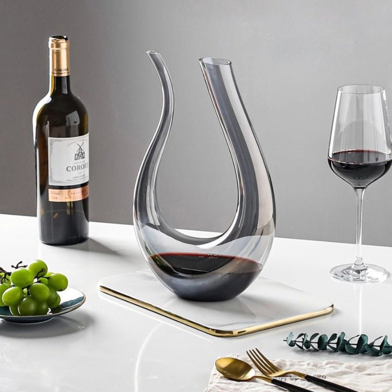 Elegance Kristallen Wijn Decanteerkaraf - Luxe Decanteerder voor Optimale Smaak