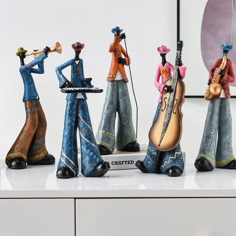 Moderne Muziekband Sculptuur | Kunstzinnige Decoratie voor de Woonkamer