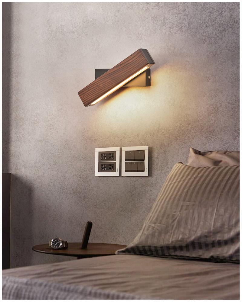 LumaFlex™ Draaibare Houten LED Wandlamp