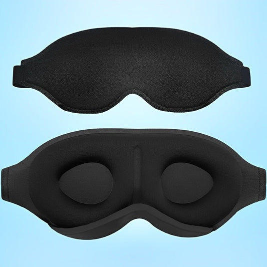 DreamShield™ 3D Blackout Slaapmasker – Volledige Lichtblokkering & Comfort – Voor Reizen en Thuis