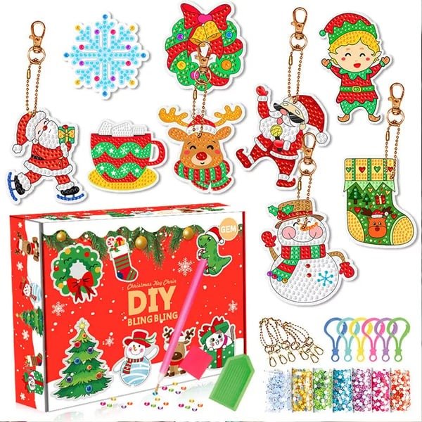 DiamondFun™ Kerst Sticker Kit | DIY Diamant Schilderen voor Kinderen