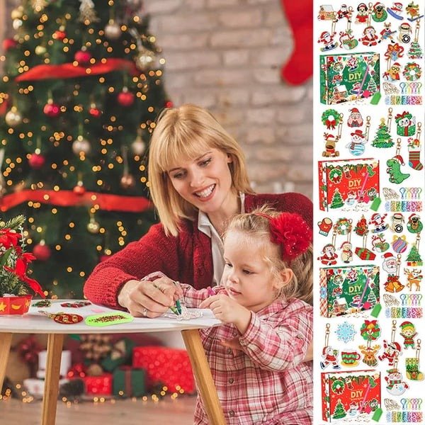 DiamondFun™ Kerst Sticker Kit | DIY Diamant Schilderen voor Kinderen