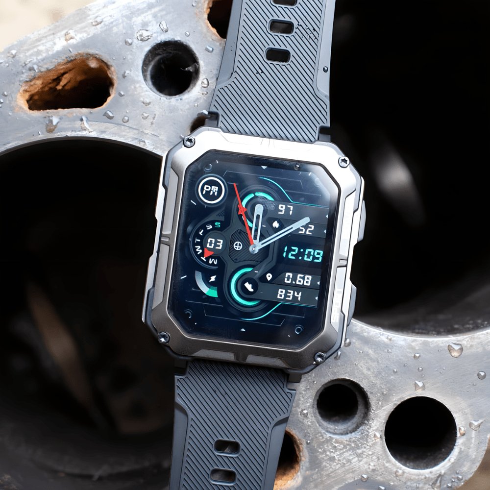 Thor™ Robuuste Smartwatch – Waterdichte Outdoor Smartwatch met Lange Batterijduur