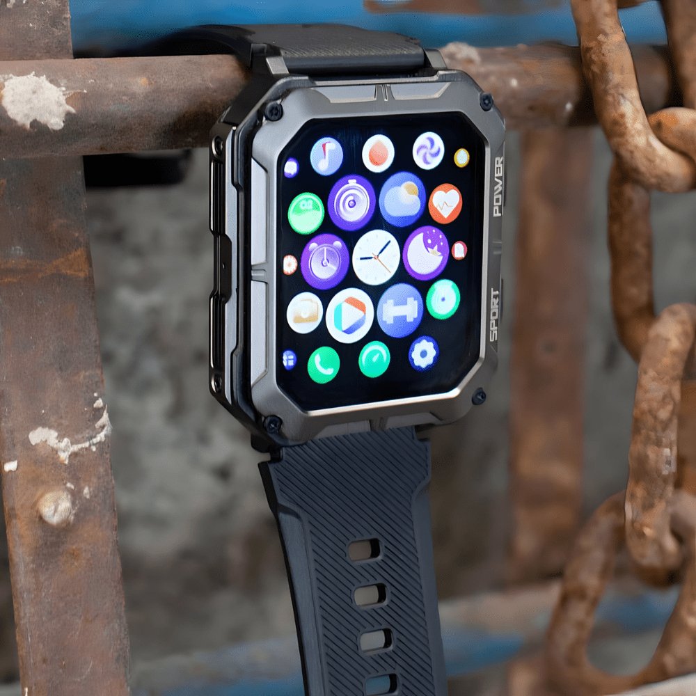 Thor™ Robuuste Smartwatch – Waterdichte Outdoor Smartwatch met Lange Batterijduur