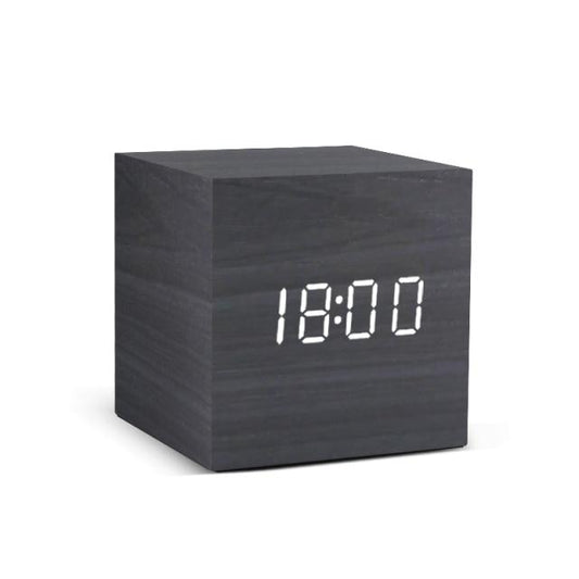 WoodTime - Minimalistische LED Houten Wekker