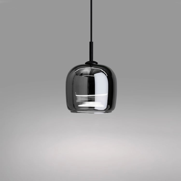 Norrska™ Zwarte Glazen Hanglamp - Scandinavische Minimalistische Plafondlamp