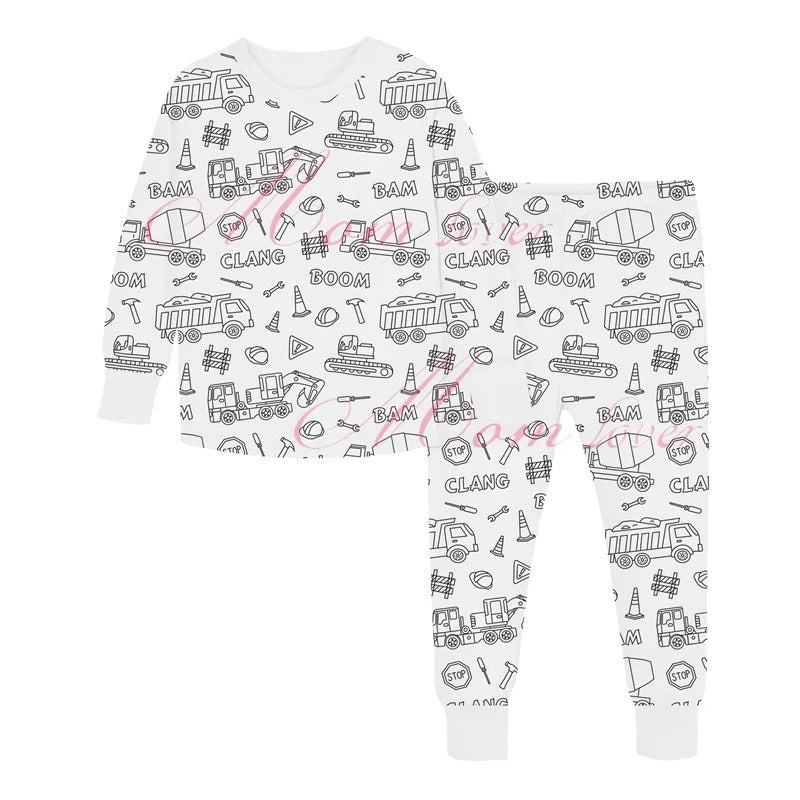 PyjamaArt™ – Inkleurbare Kinder Pyjama – Creativiteit en Slaapplezier Gecombineerd