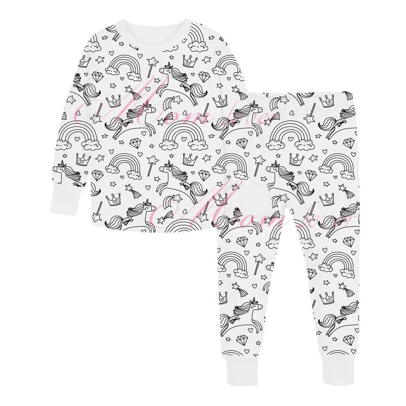 PyjamaArt™ – Inkleurbare Kinder Pyjama – Creativiteit en Slaapplezier Gecombineerd