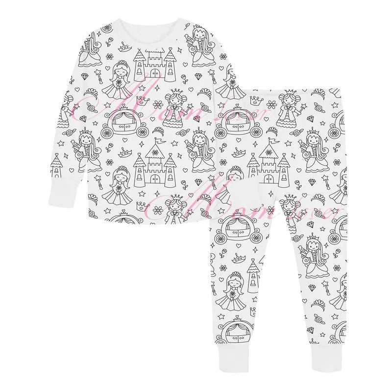 PyjamaArt™ – Inkleurbare Kinder Pyjama – Creativiteit en Slaapplezier Gecombineerd