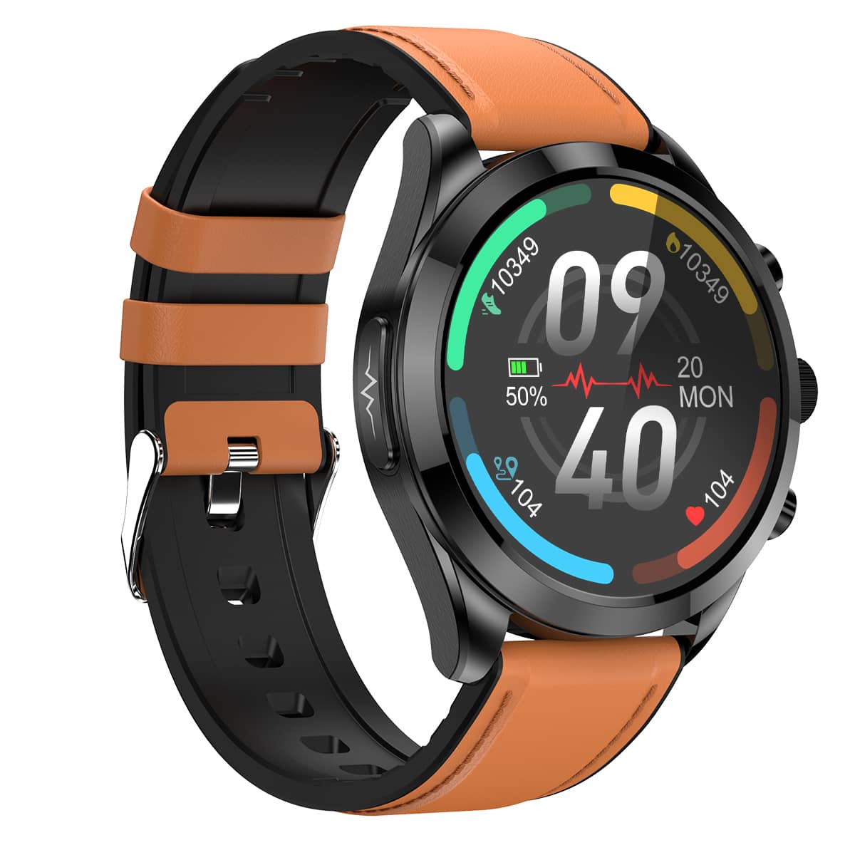 Gezondheid Smartwatch – Non-Invasieve Bloedsuiker-, Bloeddruk-, ECG- en HRV-Monitor