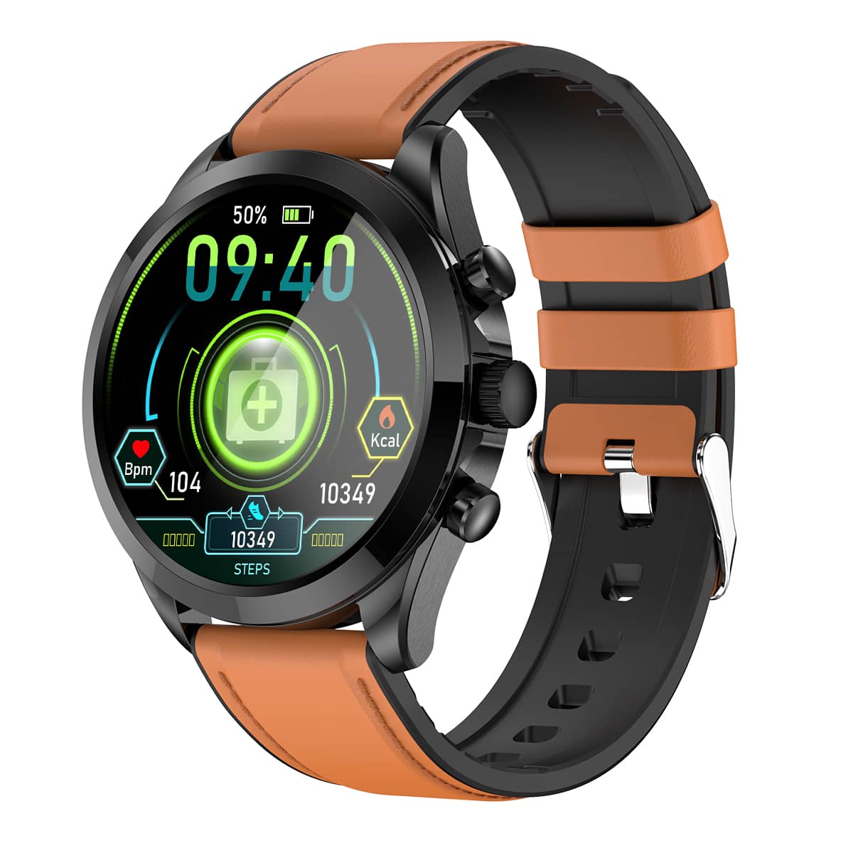 Gezondheid Smartwatch – Non-Invasieve Bloedsuiker-, Bloeddruk-, ECG- en HRV-Monitor