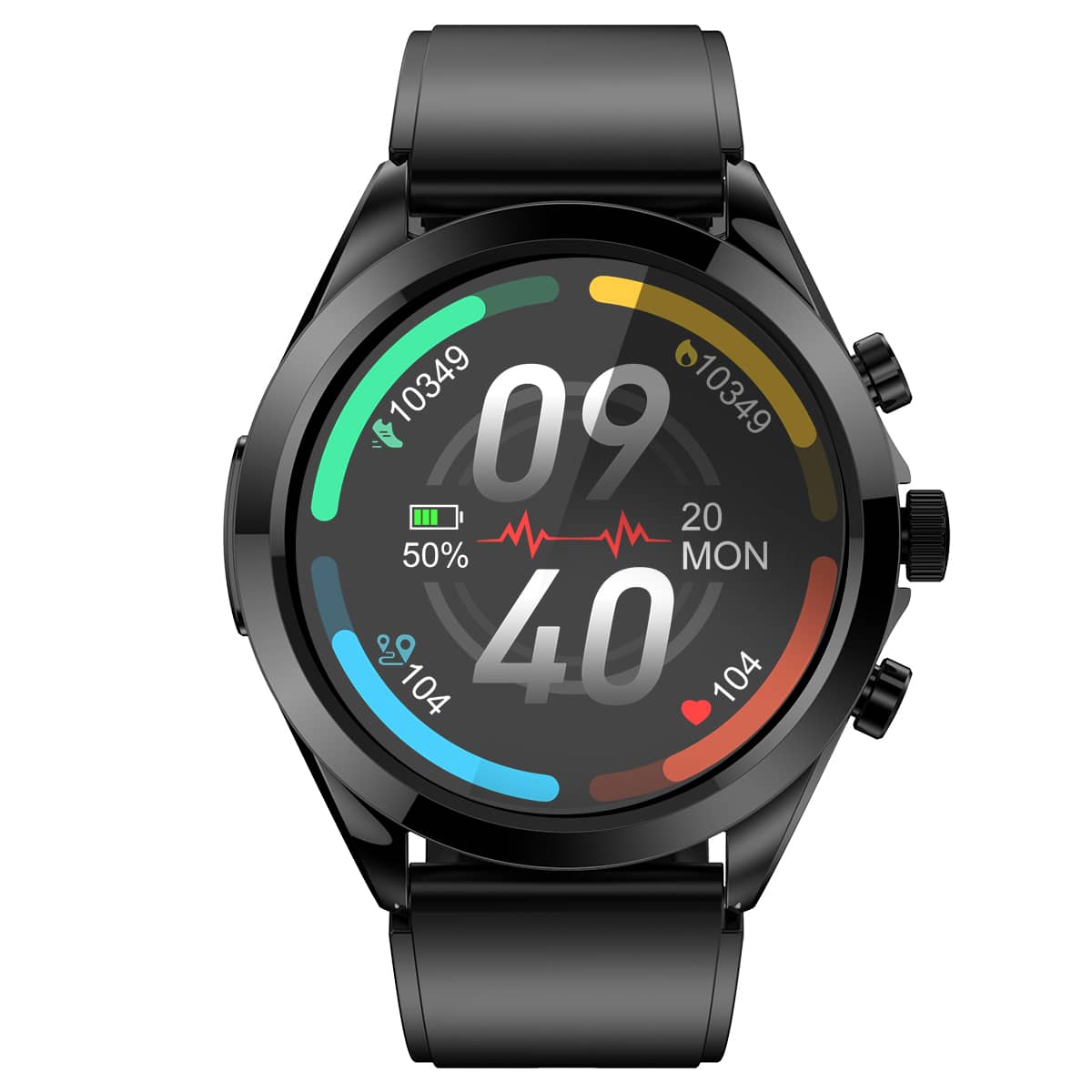 Gezondheid Smartwatch – Non-Invasieve Bloedsuiker-, Bloeddruk-, ECG- en HRV-Monitor