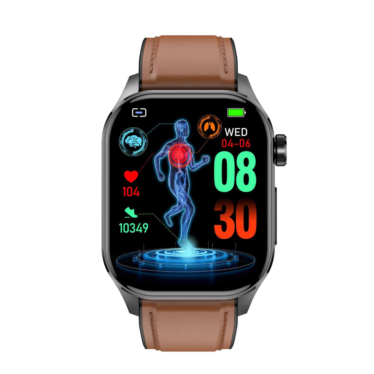 Smartwatch met ECG, Bloedsuiker- en Bloeddrukmonitoring – Intelligente Gezondheidsbeheer