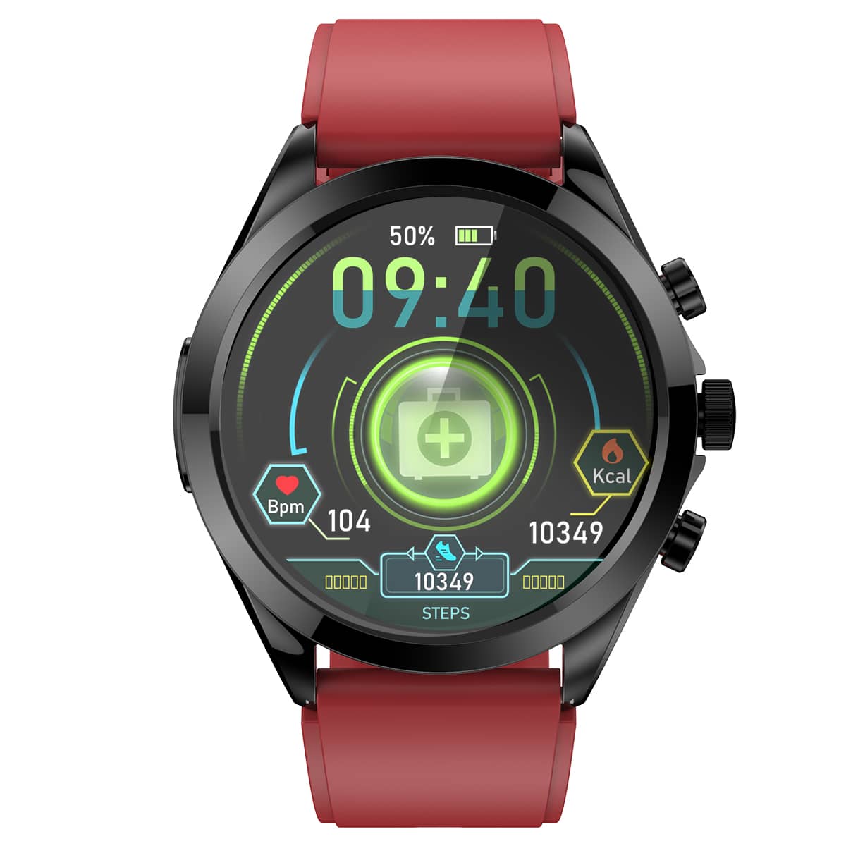 Gezondheid Smartwatch – Non-Invasieve Bloedsuiker-, Bloeddruk-, ECG- en HRV-Monitor