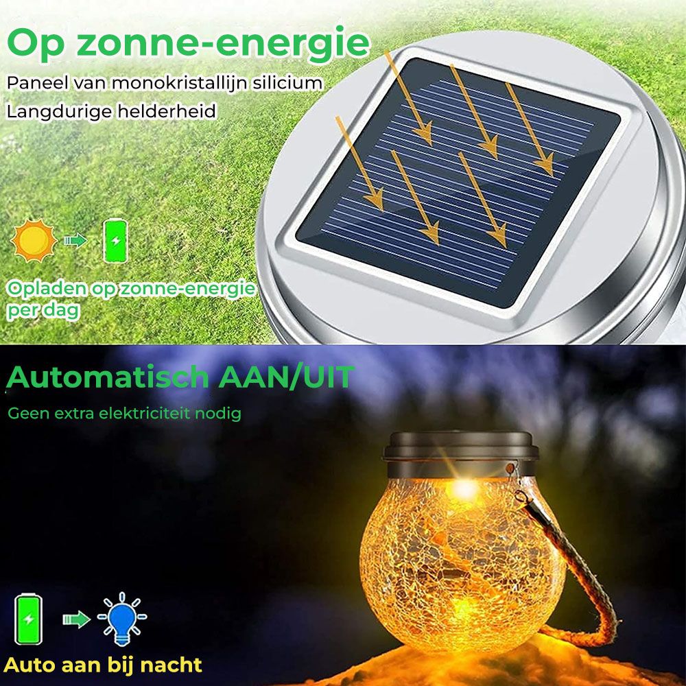 SolarGlobe™ Hangende Solarlampen - Tuindecoratie met Sfeervolle LED Verlichting