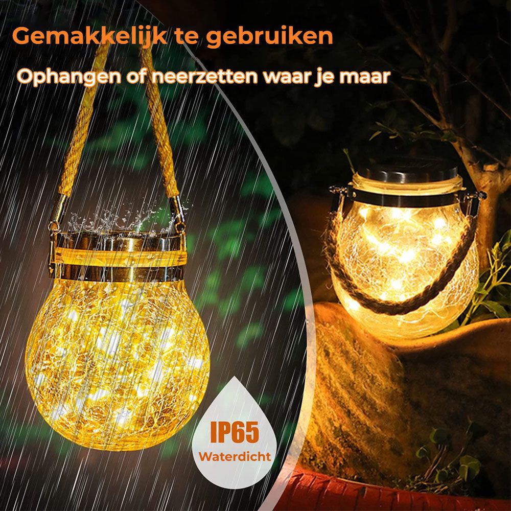 SolarGlobe™ Hangende Solarlampen - Tuindecoratie met Sfeervolle LED Verlichting